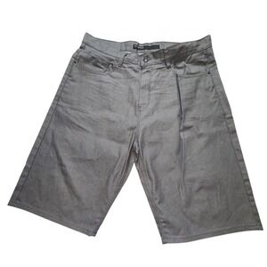 Rocawear Men's Gray Denim Shorts Size 40 5-Pocket Jorts long Y2K Jean streetwear